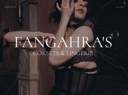 Fangahra's corsets & lingerie  E-commerce  Redesign