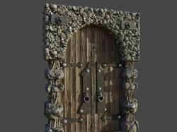 Средневековая дверь