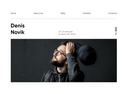 Простой сайт-портфолио для дизайнера