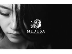 Разработка логотипа для бутика красоты "Medusa"