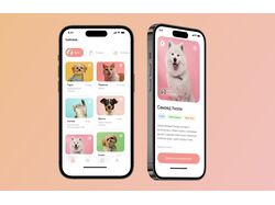 Дизайн интернет-магазина домашних животных (мобильная версия)