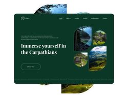 Тури в Карпати - дизайн сайту