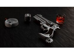 Sin City visual style in video and revolver model