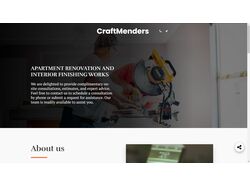 Landing page - renovation of premises