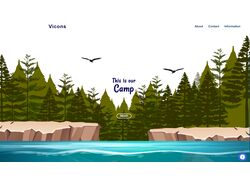 Landing page of childrens Cump.