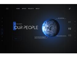 Дизайн в стиле UI/UX для тг-канала