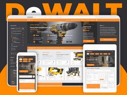 Веб-сайт для бренда электроинструментов DeWALT