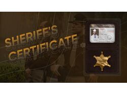 служебное удостоверение и специальный жетон шерифа для gta 5 проекта