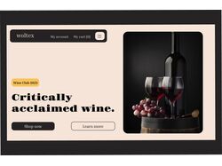 Дизайн сайту для Wine Club