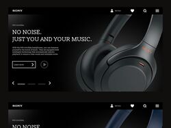 Редизайн баннера для Sony