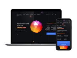 Верстка лендинга для компании интегратора AmoCRM "WELBEX"