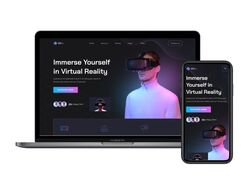 Верстка главной страницы VR сервиса "VRNas"