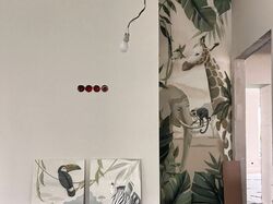 роспись стены в детской мальчика африка