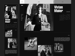 Сайт-портфолио фотографа 20 ст. Вивиан Майер