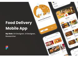 Мобильное приложение, доставки еды