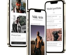 Лендинг-портфолио для модели