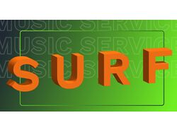 Website SURF music service / музыкальный сервис