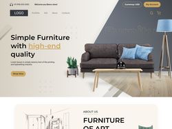 Верстка сайта Furniture