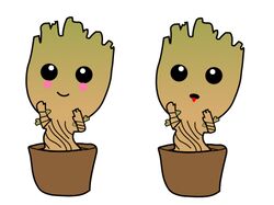 Cute illustration groot