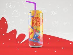 Упаковка газировки spring drink