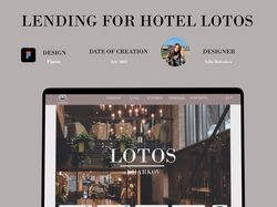 Lending page for hotel lotos