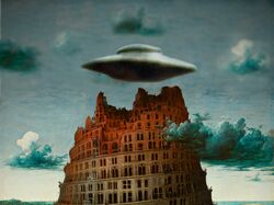 Постер X-Files\"Вавилонская башня" П. Брейгель Ст.