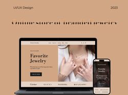 Landing page для ювелирного магазина.