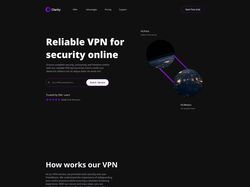 Дизайн главной страницы для VPN сервиса