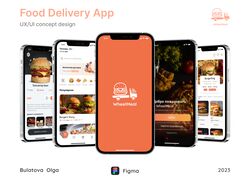 Приложение сервиса доставки еды / Food delivery app