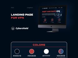 Cybershield - Landing page for VPN