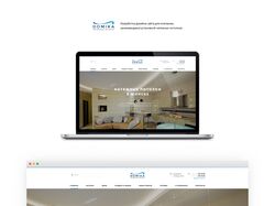 Дизайн сайта - установкой натяжных потолков