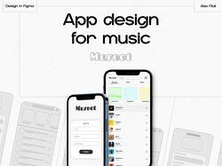 Дизайн мобильного приложения для музыки!