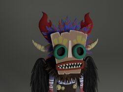 3D модель демона-шамана 