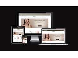 Seuvi - responsive landing page for a Korean cosmetics store 