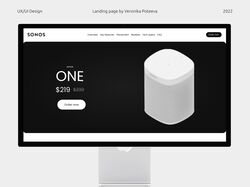  Sonos Columns UX/UI Web Design