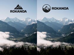 Логотип для горно-туристической компании "ROKANOA"