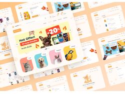 HAPPYPET - Zoo Shop of pet products Web-Design