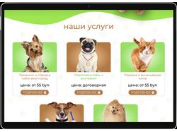 Лендинг груминг студии