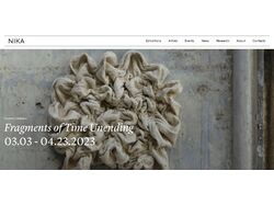 Сайт картинной галереи в Дубае. Работа с CMS платформой Webflow.