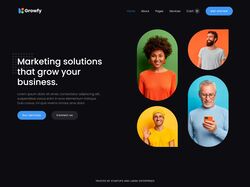 Адаптивная верстка Landing Page "Growfy"