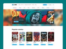 Дизайн интернет-магазина по продаже комиксов. Comics