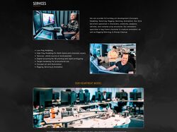 Трёхстраничный сайт Andromeda Studio