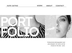 Сайт портфолио, лэндинг/Website portfolio, landing page
