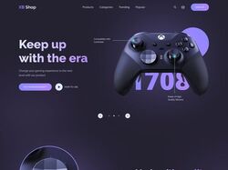Landing Page - Game Console