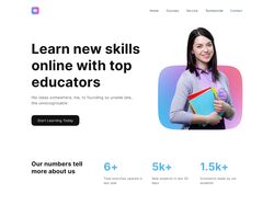 Online Learning Landing Page