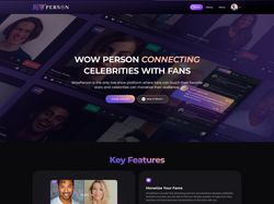Landing page for Startup - WOW Person & Interactive Player Concept