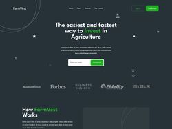 Лендинг FarmVest