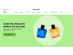 BeautyTech-лендинг салона красоты