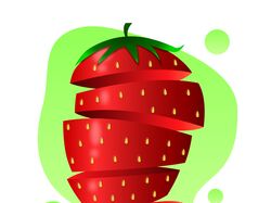 Cut strawberry