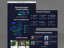 Crypto landing page